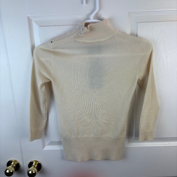 L.A.M.B. Gwen Stefani Cashmere Cut Out Ivory Sweater - Picture 7 of 7